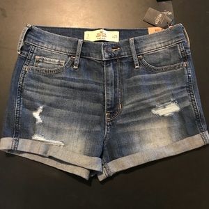 Hollister High Rise Distressed Short-Short